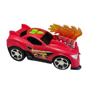 Engine Blaster Sports Car Toy Red Flames Mad Machines Toy State Muscle Car Toy